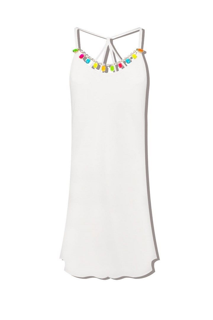 Vestido blanco Vestido Negro Asimétrico Tiras Espalda